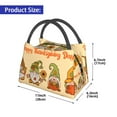 thumbnail image 2 of Honeii Gnomes Happy Thanksgiving Print Cooler Bag Insulated, Large Leakproof Soft Sided Portable Cooler Bag,Lunch Box Lunch Bag, 2 of 6