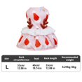 thumbnail image 3 of Vestido de Navidad para perros Vestido de Navidad para perros con cuerno Vestido de fiesta de Navidad de terciopelo para perros hembras Vestido de Navidad ligero adecuado para perros pequeños y, 3 of 8