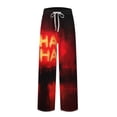 thumbnail image 5 of Satingcolo Men's Pajama Pants Halloween Skulls Black Sleep Bottoms Lounge Sleepwear Pockets Drawstring, 5 of 6
