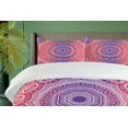 thumbnail image 4 of Ambesonne Pink and Purple Duvet Cover Sets, Myriad Realms, 2-Queen, Violet Hot Pink, 4 of 7