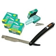 thumbnail image 4 of 300 Derby Professional Single Edge Razor Blades with Classic Samurai Barber Straight Edge Razor, 4 of 4