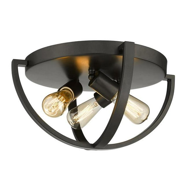 Golden Lighting 3167-FM15 EB Colson Plafonnier Encastré, Bronze Étrusque