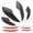 Carbon Fiber Texture, variant on Yajisi Universal Front Bumper Lip Splitter Canards Side Deflector Fins, Automotive Aerodynamic Body Kit Replacement Part, Flexible Rubber Material (7.87 inches / 20 cm) - Carbon Fiber Texture