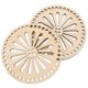 thumbnail image 3 of Wooden Basket Base 2Pcs Beige Smooth Touch for DIY, 3 of 4
