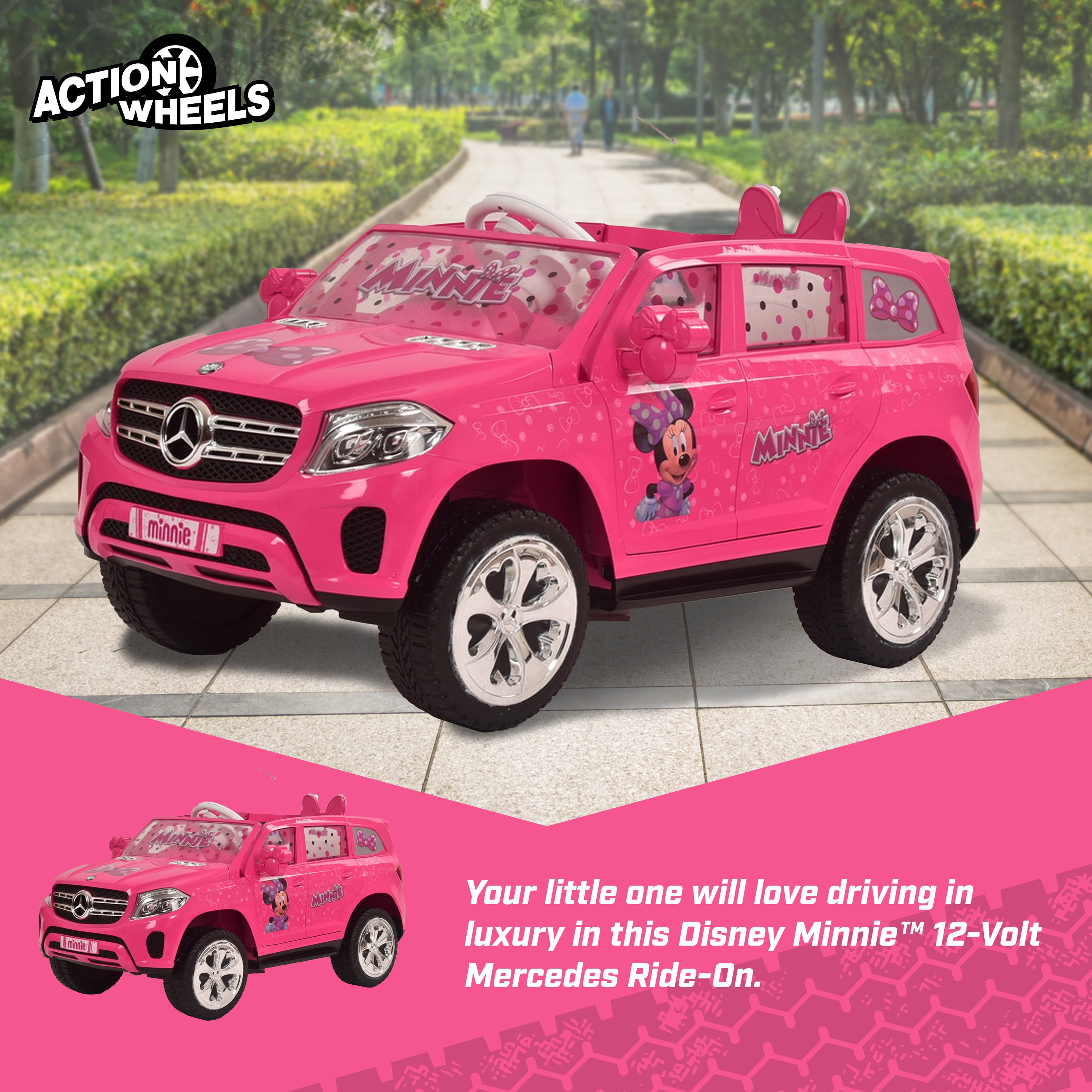 Mouse Car Carrito Minnie Para NiÃ±as Battery Walmart Minnie Mouse