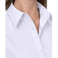 thumbnail image 6 of Siliteelon Short Sleeve Cotton Work Shirts for Women Basic Button Up Shirt, 6 of 7