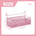thumbnail image 2 of Multifunctional Hanging Storage Rack Metal Basket for Bedside Bunk Bed Dormitory and Office Use, 2 of 6