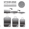 thumbnail image 5 of 3Pcs Portable Bags Travel Compressible Storage Pouch Set Mesh Visual Luggage Organizer,Bl C5966, 5 of 6