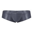 thumbnail image 5 of Traje de baño para hombre, traje de baño de Color sólido, calzoncillos de tiro bajo, bragas con cintura elástica, ropa interior para tomar el sol en Fiesta EN LA Piscina de playa, 5 of 5