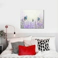 thumbnail image 4 of Picia Lavender and Butterfly Pattern Decorative Picture – Unique Wall Art, Modern Canvas Print for Trendy Interiors (Horizontal), 4 of 6