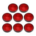thumbnail image 1 of Unique Bargains 8pcs Round Rear Reflectors Screw on Safety Spoke Reflective Gate Posts Reflector for Motorcycle 44mm Red, 1 of 7