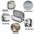 thumbnail image 4 of Standing Pencil Case with Base Large Capacity Stationery Pouch Pen Bag with Zipper for Women Men Chicken and Rooster, 4 of 7