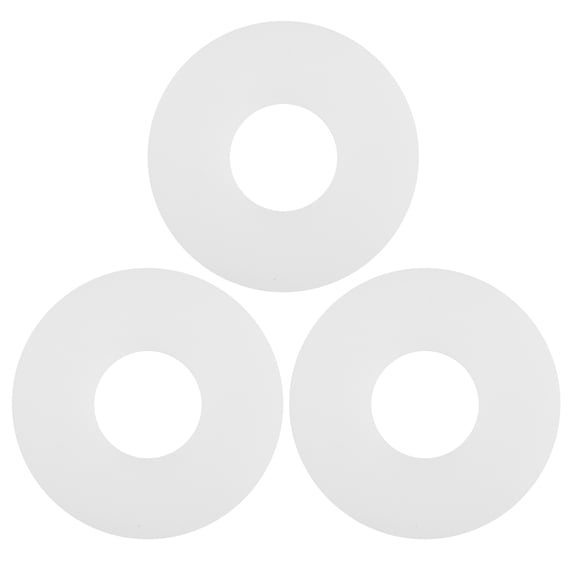 NICERIO 3Pcs Durable Silicone Toilet Ring for Reliable Water Tightness