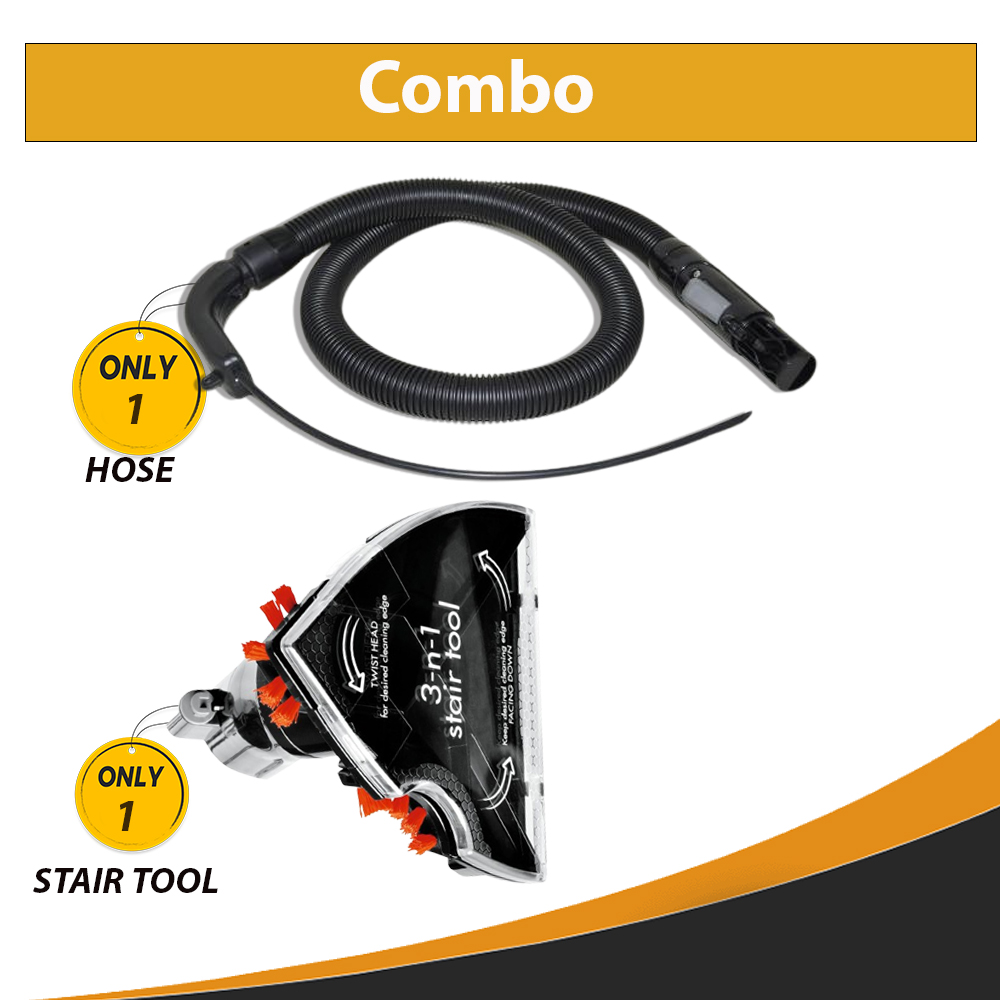 Replacement Part For Bissell 5207F, 5207A, 7786A, 5207N SpotClean & Little Green Vacuum Flexible Hose with 3-in-1 Stair Upholstery Tool