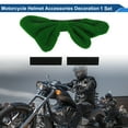 thumbnail image 2 of Accesorios para Casco de Motocicleta Decoración Lazo 3D para Cascos de Motocicleta Bicicleta Esquí Tela Verde Stickers 1 Juego, 2 of 6