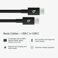 thumbnail image 2 of Beats USB-C to USB-C Woven Cable (1.5 m / 5 ft)- Bolt Black, 2 of 7