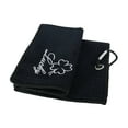 thumbnail image 1 of Toalla de limpieza de golf Zulema para bolsas de golf hombres mujeres práctica de Gimnasio Negro, 1 of 8