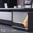 thumbnail image 4 of Vanity Study Desk Organizer Reception Makeup Writing Computer Office Desk Corner Executive Mesas De Computador Modern Furniture My Lux Decor Round, 4 of 12