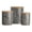 Black, variant on Contemporary Home Living Marble Ceramic Kitchen Storage Canisters - 5.5" - White and Brown - Set of