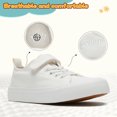 thumbnail image 2 of Toddler Shoes for Girls Boys Low Top Kids Canvas Sneakers Classic Adjustable Strap Casual Shoes Comfy Fashion Running Walking Sneaker Indoor Outdoor, 2 of 6
