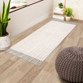 thumbnail image 2 of Alfombra para correr LEEVAN Boho, lavable, 60 x 150 cm, algodón beige, 2 of 6