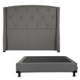 thumbnail image 1 of Box Base Cama Individual + Cabecera Zefyr Gris, 1 of 7