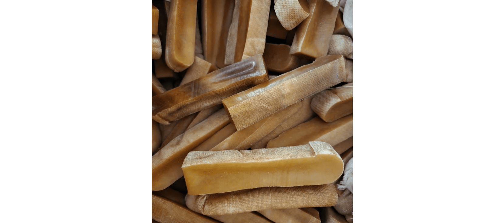 Himalayan Yak Bones Dog Chew Treats for Small/Medium Dogs - 10 Chews each 5" long