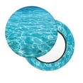 thumbnail image 3 of Round Bar Stool Seat Covers, Crystal Clear Ocean Waves Elastic Round Chair Cover Stool Seat Slipcover Bar Stool Cushions Round Pad for 12-14 inch, 3 of 7