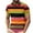 Multicolor#09, variant on ZCFZJW Men's Classic Fit 100% Cotton Soft Short Sleeve Colorful Stripe Print Polo Shirt Big and Tall Regular Fit Casual Button up V Neck Henley Shirts Tops Multicolor#14 L