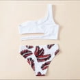 thumbnail image 5 of Girls Swimsuits 2 Piece Bathing Suits Two Piece Tankini with Adjustable Ties Bottoms for Beach Swimwear 5-6 Years, 5 of 8
