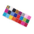 thumbnail image 4 of Juego de cuentas de vidrio de 24 colores 3000 piezas pulsera redonda hecha a mano con cuentas para manualidades de fabricación de joyas de bricolaje Eigraketly HA6023-00B, 4 of 6