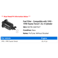 thumbnail image 2 of Fuel Filter - Compatible with 1995 - 1998 Toyota Tercel 1.5L 4-Cylinder 1996 1997, 2 of 2
