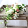 thumbnail image 2 of Wedding Bouquet Pink White Greenery Bridal Bouquet 15.7" Tall, 2 of 6
