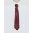 thumbnail image 2 of INSPIRE CHIC Men's Self Tied Polka Dots Wide Necktie Formal Casual Ties Wine Red One Size, 2 of 5