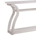 thumbnail image 3 of Rectangular Top Wooden Frame Console Table with 2 Bottom Shelves, Off White, 3 of 5