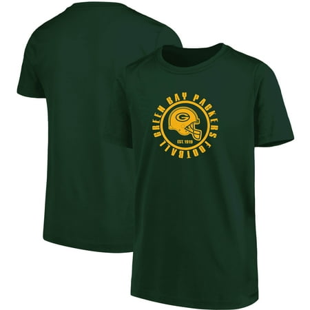 - Youth Green Green Bay Packers Circle T-Shirt