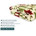 thumbnail image 3 of PAVILIA Christmas Throw Blanket | Poinsettia Flower Christmas Fleece Blanket | Soft, Plush, Warm Winter Cabin Throw, 50x60 (Poinsettia Cream), 3 of 7