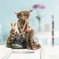 thumbnail image 5 of YiJuHui Easter Bunny Decorations Acrylic, Cute Bunny Figurine with Egg, Durable Spring Home Decor, Tabletop Shelf Display for Holiday Party Gift, 5 of 6