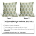thumbnail image 6 of Spring Floral Pillow Covers 20x20 Set of 2 Aqua Yellow Flower Leaves Print Decorative Throw Pillow Cases Outdoor Farmhouse Decoration for Sofa Couch Bed, 6 of 6