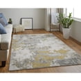 thumbnail image 4 of 5' X 8' Ivory Gold And Gray Abstract Stain Resistant Area Rug, 4 of 9
