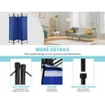 YRLLENSDAN Partition Room Dividers with 4 Panels, Steel Frame Folding