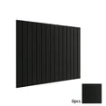 thumbnail image 2 of HAJAGP 6pcs Black Fluted Wall Pin Boards, Self Adhesive Fabric Bulletin Tiles for Bedroom Teen Dorm Aesthetic Photo Collage Vision Board, 2 of 6