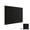 Black, variant on Tuscom Perpendicular Fluted Fabric Bulletin Board - Peel and Stick No Nails Photo Note Pin Board for Home Office Wall Decor, Living Room Entryway and Bedroom Organization