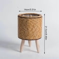 thumbnail image 5 of Vintage Imitation Rattan Woven Flower Shelf Planters Handmade,D, 5 of 5