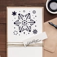 thumbnail image 2 of CIMAXIC 2 Sets Christmas Snowflake Stencils Snowflake Stencil Templates For Painting Reusable Snowflake Stencils For Crafts Snowflake Stencils For Painting On Canvas Walls And Windows, 2 of 5