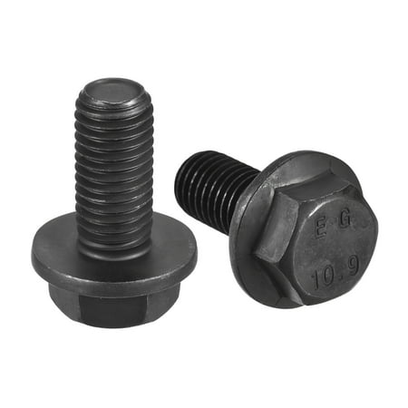 

M14x30mm Hex Flange Bolts 4 Pack 10.9 Grade Carbon Steel Hexagon Head Screws