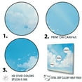 thumbnail image 3 of Designart "Cloud Drift In Minimalist Horizon I" Minimalism Floater Framed Canvas Wall Art, 3 of 5