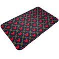 thumbnail image 3 of Bathroom Rugs Non Slip Washable - Artistic Chicken Red Kitchen Mats for Floor, Area Rugs for Entryway Rugs Indoor, Laundry Bathroom Room Door Rug with Rubber Backing 20x31.5in, 3 of 8