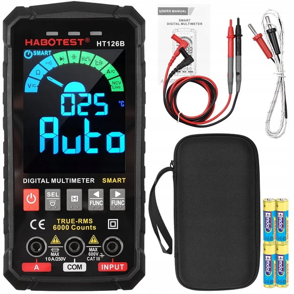HT126B multimeter digital high-precision electrical automatic intelligent anti-burn digital display multimeter