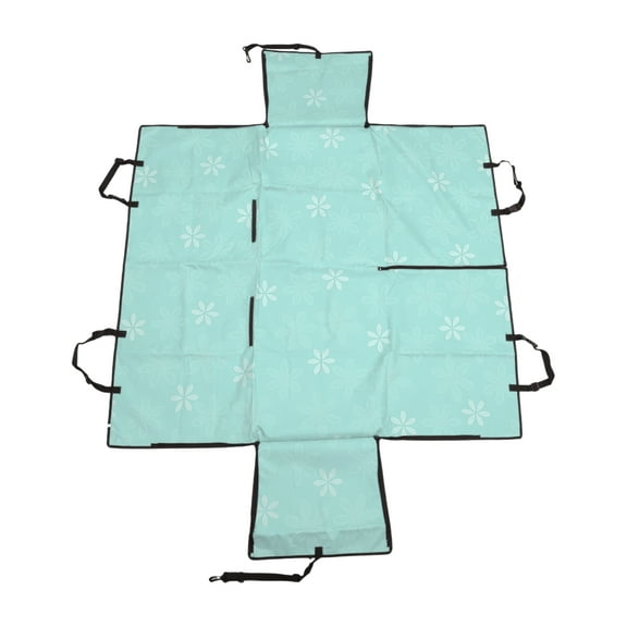 Unique Bargains 1 Pc Waterproof Pet Car Seat Cover for Dog Cat Paw Prints Blue